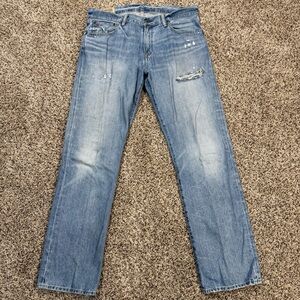 Vintage Polo Ralph Lauren Jeans Mens Blue 867 Distressed Denim Size 37x32 Y2K